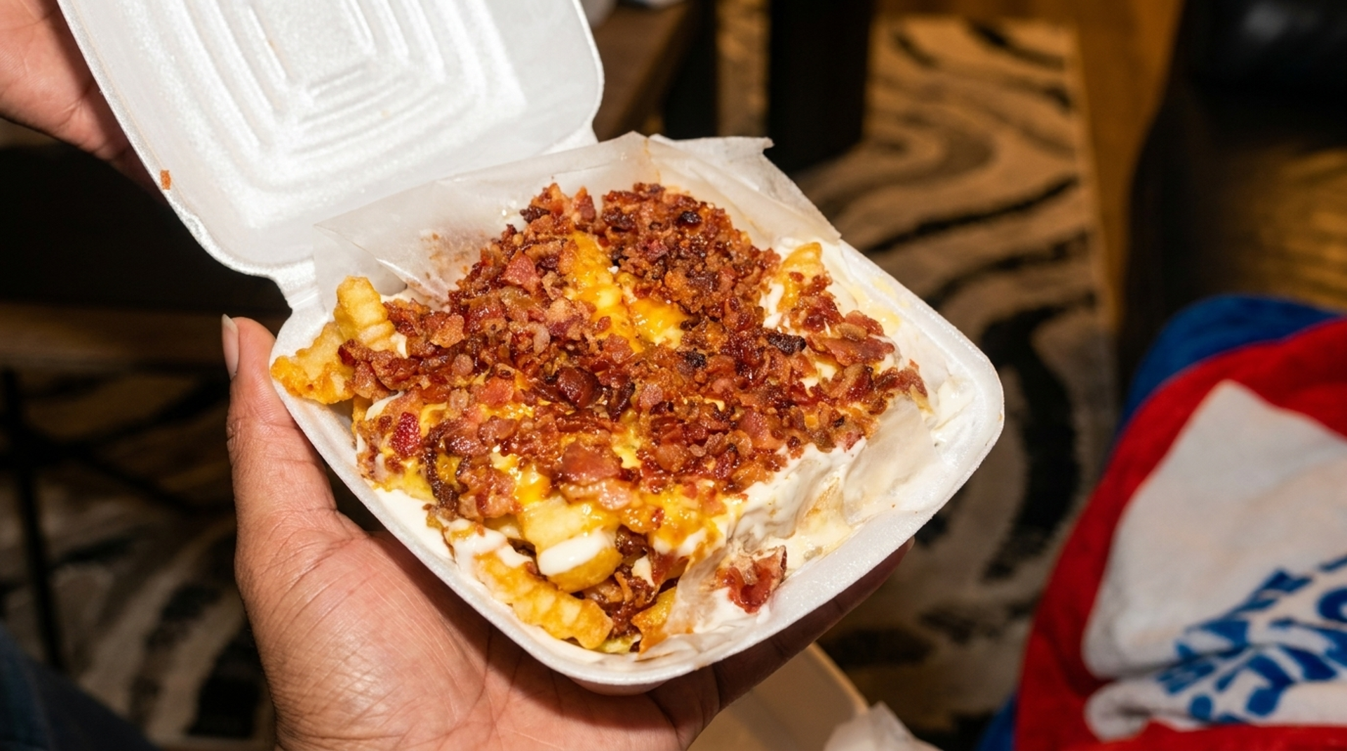 Bacon, cheese and ranch fries